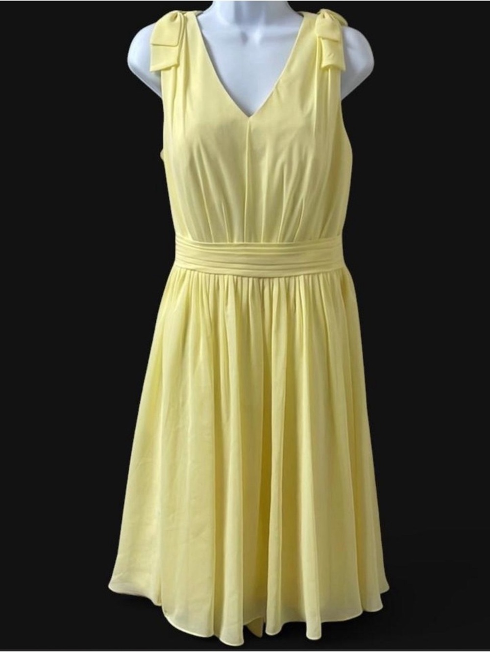 JJ’s House Elegant Yellow Sleeveless Dress